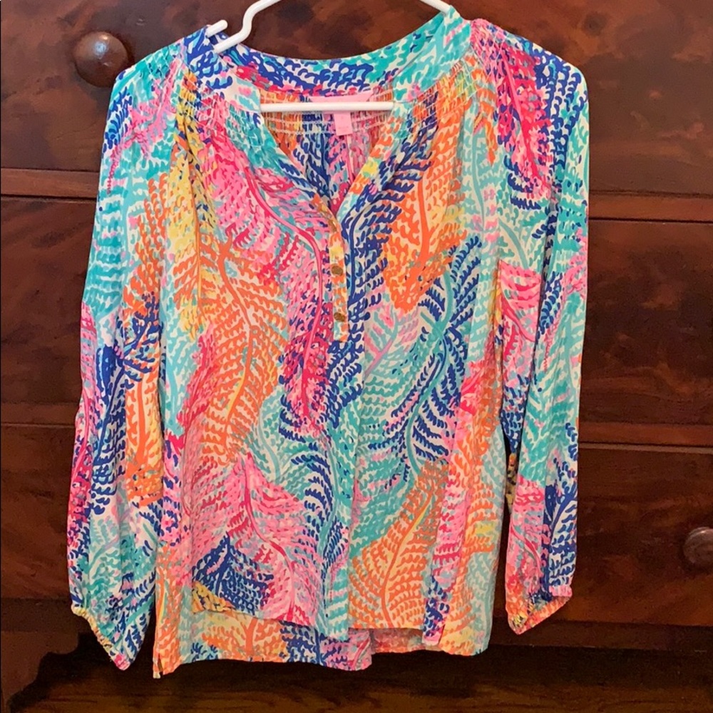 Lilly Pulitzer Elsa Silk Top